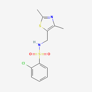 2-chloro-N-((2,4-dimethylthiazol-5-yl)methyl)benzenesulfonamide
