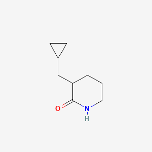 molecular formula C9H15NO B2539852 3-(Cyclopropylmethyl)piperidin-2-one CAS No. 340962-81-4