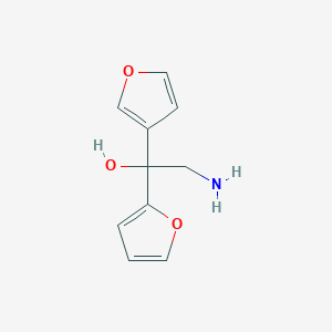 2-Amino-1-(furan-2-yl)-1-(furan-3-yl)ethanol