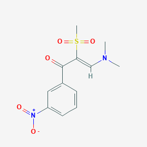 3-(Dimethylamino)-2-(methylsulfonyl)-1-(3-nitrophenyl)-2-propen-1-one