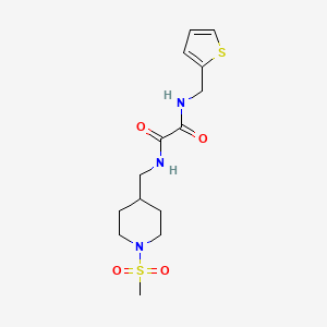 N1-((1-(methylsulfonyl)piperidin-4-yl)methyl)-N2-(thiophen-2-ylmethyl)oxalamide