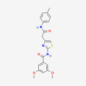 3,5-dimethoxy-N-(4-(2-oxo-2-(p-tolylamino)ethyl)thiazol-2-yl)benzamide