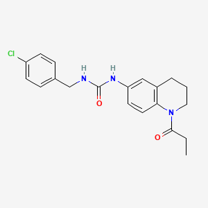 1-(4-Chlorobenzyl)-3-(1-propionyl-1,2,3,4-tetrahydroquinolin-6-yl)urea