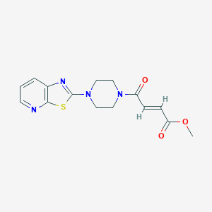 Methyl (E)-4-oxo-4-[4-([1,3]thiazolo[5,4-b]pyridin-2-yl)piperazin-1-yl]but-2-enoate