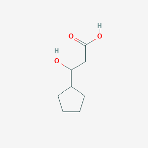 3-Cyclopentyl-3-hydroxypropanoic acid