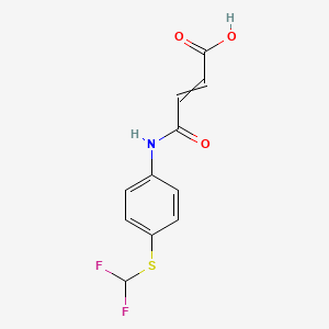 4-[4-(Difluoromethylsulfanyl)anilino]-4-oxobut-2-enoic acid