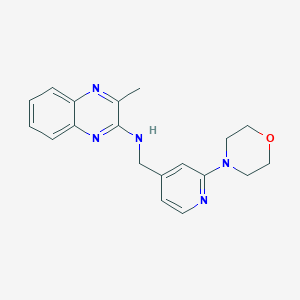 molecular formula C19H21N5O B2539918 3-methyl-N-((2-morpholinopyridin-4-yl)methyl)quinoxalin-2-amine CAS No. 2192746-81-7