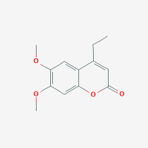 molecular formula C13H14O4 B2539930 6,7-Dimethoxy-4-ethylcoumarin CAS No. 720674-01-1