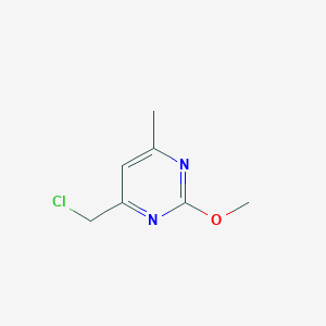 molecular formula C7H9ClN2O B2539933 4-(Chloromethyl)-2-methoxy-6-methylpyrimidine CAS No. 1378738-27-2