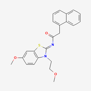 (Z)-N-(6-methoxy-3-(2-methoxyethyl)benzo[d]thiazol-2(3H)-ylidene)-2-(naphthalen-1-yl)acetamide