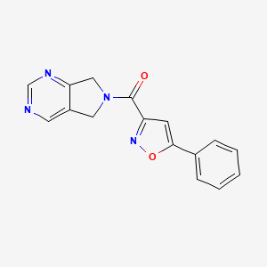 (5-phenylisoxazol-3-yl)(5H-pyrrolo[3,4-d]pyrimidin-6(7H)-yl)methanone
