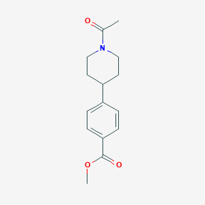 molecular formula C15H19NO3 B2539954 Methyl 4-(1-acetylpiperidin-4-yl)benzoate CAS No. 2490403-99-9