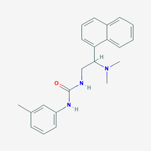 molecular formula C22H25N3O B2539956 1-(2-(Dimethylamino)-2-(naphthalen-1-yl)ethyl)-3-(m-tolyl)urea CAS No. 941975-51-5
