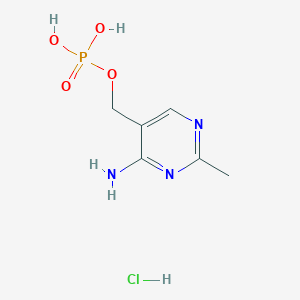 molecular formula C6H11ClN3O4P B2539995 (4-Amino-2-methylpyrimidin-5-yl)methyl dihydrogen phosphate;hydrochloride CAS No. 2375269-81-9
