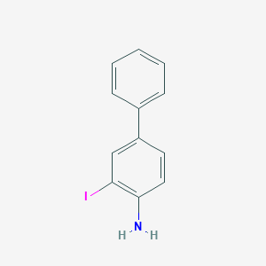molecular formula C12H10IN B2539999 2-iodo-4-phenylaniline CAS No. 858680-24-7
