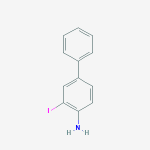 molecular formula C12H10IN B2539999 3-Iodobiphenyl-4-ylamine CAS No. 858680-24-7
