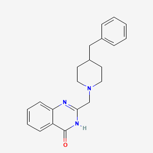 molecular formula C21H23N3O B2540000 2-[(4-Benzylpiperidin-1-yl)methyl]-3,4-dihydroquinazolin-4-one CAS No. 586985-52-6