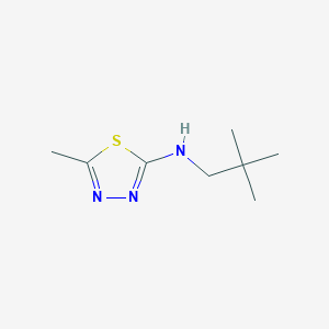 molecular formula C8H15N3S B2540005 N-(5-Methyl-1,3,4-thiadiazol-2-YL)-N-neopentylamine CAS No. 218795-45-0