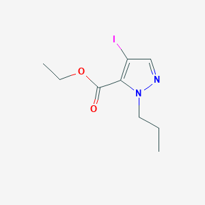 molecular formula C9H13IN2O2 B2540057 ethyl 4-iodo-1-propyl-1H-pyrazole-5-carboxylate CAS No. 1856080-45-9