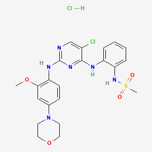 molecular formula C22H26Cl2N6O4S B2540058 CZC-54252 hydrochloride 