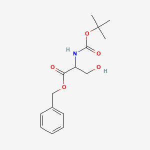 molecular formula C15H21NO5 B2540169 Benzyl (tert-butoxycarbonyl)serinate CAS No. 141527-78-8; 145612-59-5; 59524-02-6