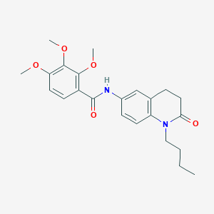 N-(1-butyl-2-oxo-1,2,3,4-tetrahydroquinolin-6-yl)-2,3,4-trimethoxybenzamide