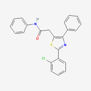 2-[2-(2-chlorophenyl)-4-phenyl-1,3-thiazol-5-yl]-N-phenylacetamide