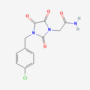 2-[3-(4-Chlorobenzyl)-2,4,5-trioxo-1-imidazolidinyl]acetamide