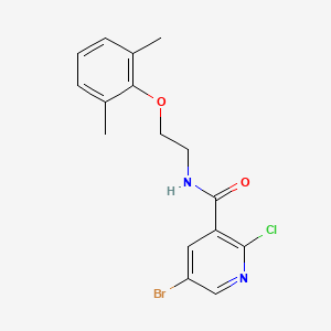 5-bromo-2-chloro-N-[2-(2,6-dimethylphenoxy)ethyl]pyridine-3-carboxamide