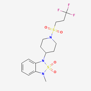 1-Methyl-3-(1-((3,3,3-trifluoropropyl)sulfonyl)piperidin-4-yl)-1,3-dihydrobenzo[c][1,2,5]thiadiazole 2,2-dioxide