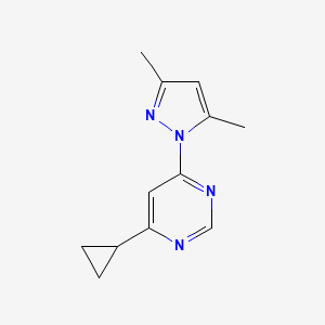 4-Cyclopropyl-6-(3,5-dimethylpyrazol-1-yl)pyrimidine