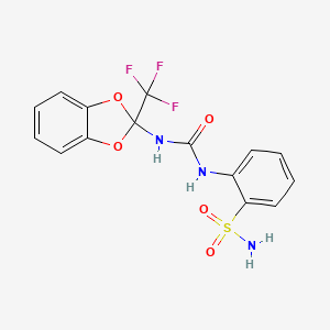 1-(2-sulfamoylphenyl)-3-[2-(trifluoromethyl)-2H-1,3-benzodioxol-2-yl]urea