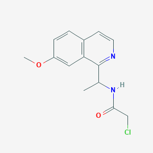 2-Chloro-N-[1-(7-methoxyisoquinolin-1-yl)ethyl]acetamide