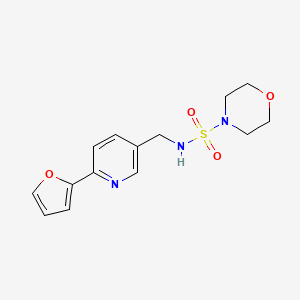 N-((6-(furan-2-yl)pyridin-3-yl)methyl)morpholine-4-sulfonamide