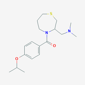 (3-((Dimethylamino)methyl)-1,4-thiazepan-4-yl)(4-isopropoxyphenyl)methanone