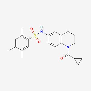 N-[1-(cyclopropanecarbonyl)-3,4-dihydro-2H-quinolin-6-yl]-2,4,5-trimethylbenzenesulfonamide