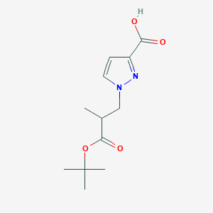 1-(3-tert-butoxy-2-methyl-3-oxopropyl)-1H-pyrazole-3-carboxylic acid