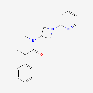 molecular formula C19H23N3O B2540301 N-methyl-2-phenyl-N-[1-(pyridin-2-yl)azetidin-3-yl]butanamide CAS No. 2415570-99-7