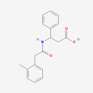 3-[2-(2-Methylphenyl)acetamido]-3-phenylpropanoic acid