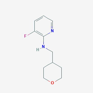 3-fluoro-N-[(oxan-4-yl)methyl]pyridin-2-amine