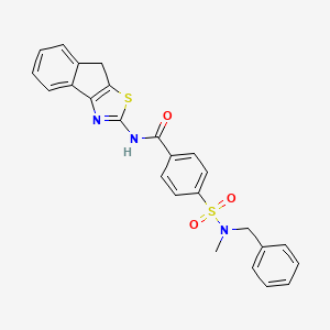 4-(N-benzyl-N-methylsulfamoyl)-N-(8H-indeno[1,2-d]thiazol-2-yl)benzamide