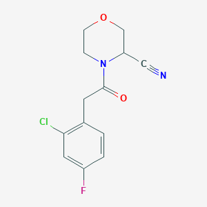 4-[2-(2-Chloro-4-fluorophenyl)acetyl]morpholine-3-carbonitrile