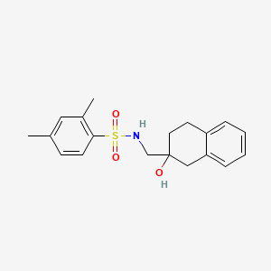 molecular formula C19H23NO3S B2540326 N-((2-hydroxy-1,2,3,4-tetrahydronaphthalen-2-yl)methyl)-2,4-dimethylbenzenesulfonamide CAS No. 1421482-05-4