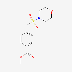 molecular formula C13H17NO5S B2540354 Methyl 4-[(morpholine-4-sulfonyl)methyl]benzoate CAS No. 1242829-56-6