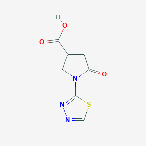 B2540453 5-oxo-1-(1,3,4-thiadiazol-2-yl)pyrrolidine-3-carboxylic Acid CAS No. 944643-58-7