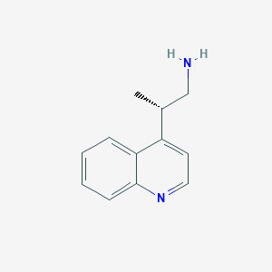 molecular formula C12H14N2 B2540509 (2S)-2-Quinolin-4-ylpropan-1-amine CAS No. 2248173-74-0