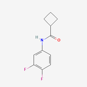 molecular formula C11H11F2NO B2540520 N-(3,4-difluorophenyl)cyclobutanecarboxamide CAS No. 263366-89-8