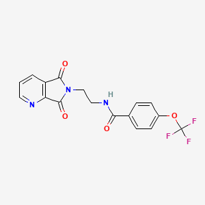 N-(2-(5,7-dioxo-5H-pyrrolo[3,4-b]pyridin-6(7H)-yl)ethyl)-4-(trifluoromethoxy)benzamide