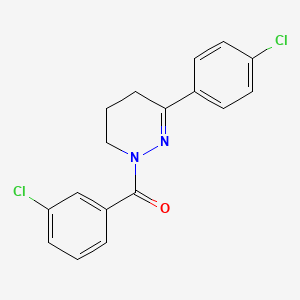 (3-chlorophenyl)[3-(4-chlorophenyl)-5,6-dihydro-1(4H)-pyridazinyl]methanone
