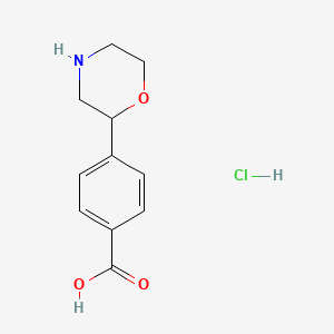 4-(Morpholin-2-yl)benzoic acid hydrochloride